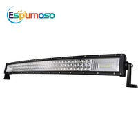 Nouvelle barre lumineuse LED incurvée à trois rangées 22/32/42/52 pouces, projecteur/éclairage large, 270W/540W, étanche IP67, 6000K, 6000lm