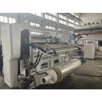 ZONTAI Hochgeschwindigkeits-Vollautomatische PLC-gesteuerte 380V 15KW PVC/PET/BOPP/PE Rollenschneid- und Aufwickelmaschine