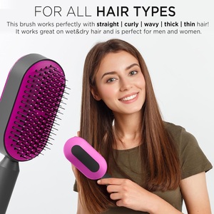Cepillo de Pelo Autolimpiante para Mujer, Cepillo Mágico de Limpieza Rápida con un Solo Toque, Masajeador de Cuero Cabelludo con Airbag, Herramientas de Peinado - Product Image 2