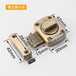 Loquet de porte coulissant en alliage de zinc magnétique de style moderne pour les armoires de cuisine et les entrepôts - Product Image 6