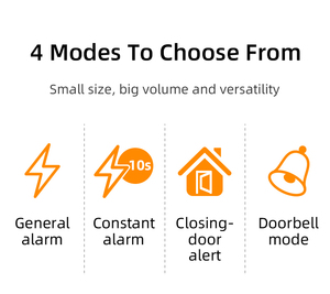 Phát hiện trộm không dây chuông cửa báo động với 110dB còi báo động cảm biến từ tính an ninh trong nhà cho văn phòng thay đồ - Product Image 3