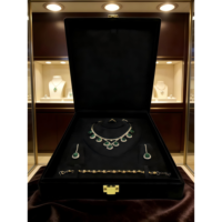Boîte à bijoux en velours pour pierres précieuses, petite boîte de présentation pour pierres brutes, coffret à bijoux, boîte à diamants, emballage pour collier