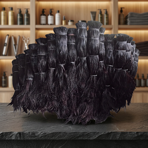 B.S INTERNATIONAL Cheveux de queue de cheval noirs naturels, matière écologique liquide, de haute qualité, non soluble dans l'eau, durée de conservation de 3 ans - Product Image 1