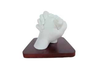 Conjunto de piezas de fundición de yeso para recuerdo de manos, <span class=keywords><strong>Kit</strong></span> de artesanía de mano para parejas, adultos y niños, boda, amigos, Ann - Product Image 5
