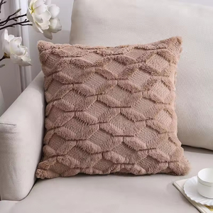 Nordic Minimalist Diamond Stitch <b>Pillow</b> Cover, Soft Double-Sided Flannel Cushion Case for <b>Sofa</b>, Modern Home Decor Accent <b>Pillow</b> - Product Image 6