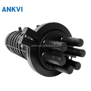 กล่องต่อสายไฟเบอร์ออปติก 96 คอร์ IP68 แบบโดมแนวตั้ง XRT-MS-010 กล่องเชื่อมสายเคเบิลใยแก้วนำแสง 3 เข้า 3 ออก แบบหดด้วยความร้อน - Product Image 3