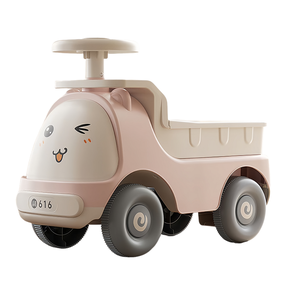 Baby Children's <b>Plastic</b> Ride-On Sliding Car With Music & Lights Battery Powered 4 <b>Wheels</b> for 2-6 Years - Product Image 2