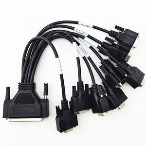 0.3M Đen <span class=keywords><strong>DB62</strong></span> Đến 8 <span class=keywords><strong>DB9</strong></span> Cáp Nam Sang Nam 9C * 28AWG - Product Image 4