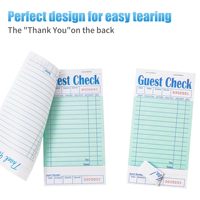 Carnet de commandes personnalisé avec logo pour restaurant, bloc de commandes perforé autocopiant NCR pour serveurs, vente en gros en usine