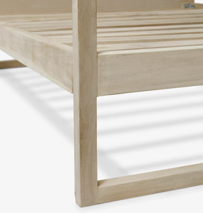 Современный простой минималистский стиль гостиничная мебель для спальни деревянный каркас базовые кровати с балдахином - Product Image 6