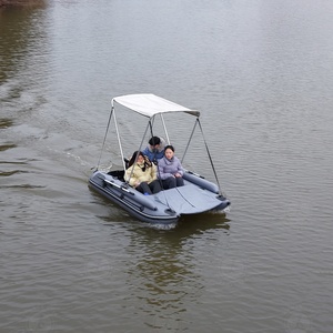 Bote Inflable Resistente para <span class=keywords><strong>Pesca</strong></span> <span class=keywords><strong>en</strong></span> Playa, Mini Bote Flotante con Toldo para <span class=keywords><strong>Pesca</strong></span> - Product Image 6