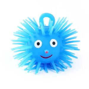 Toptan Tpr Squishy 3 inç sıkı Led Spiky kabarık kirpi topu sıkmak çocuk oyuncakları