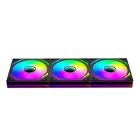 Ventilateur de refroidissement PC RGB AntarcChill noir et blanc 12 cm, ventilateur de châssis d'ordinateur ARGB 120 mm, ventilateur de refroidissement silencieux pour CPU, boîtier d'ordinateur