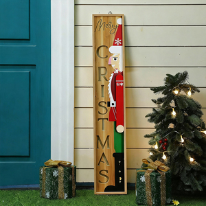 Insegna di Benvenuto Rustica in Legno Personalizzata, Dipinta a <span class=keywords><strong>Mano</strong></span> in Cedro <span class=keywords><strong>per</strong></span> Portico, Decorazione Natalizia - Product Image 3