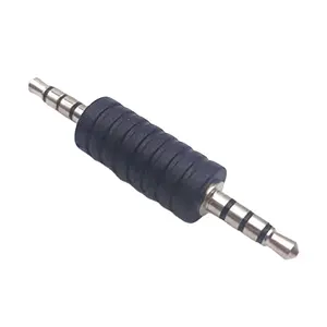 3.5mm TRRS Male to Male 3.5 mm Jack TRRS to TRRS Adapter with Mic Function 4 Pole to 4 Pole Black 3.5 mm Audio Jack Pin to Pin