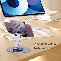 Support de téléphone personnalisé compatible avec tous les téléphones, tablettes, support mobile portable réglable en métal