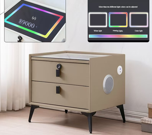 Hiện đại đầu giường da kết thúc thông minh đầu giường với không dây sạc LED ánh sáng nội thất phòng ngủ - Product Image 2