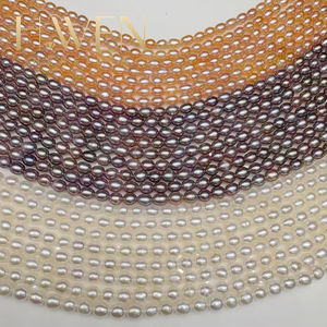 H. wen 1-4a אורז מים מתוקים באיכות גבוהה ברק <span class=keywords><strong>3</strong></span>-10 מ "מ באיכות גבוהה ברק טבעי לבן סגול ופנינים ורוד - Product Image 2