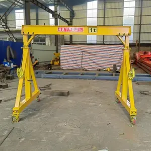 1ton 3m Cranes2.5 Ton lampu seluler tugas dapat disesuaikan tinggi Overhead Gantry Crane