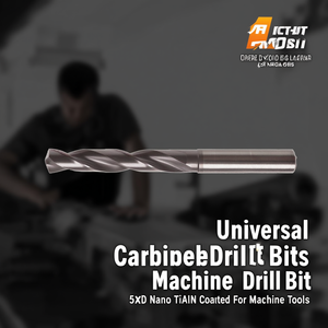 Foret universel en carbure 5xD avec revêtement Nano TiAlN pour machines-outils - Product Image 3
