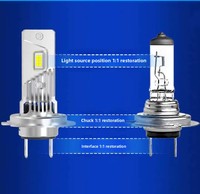 Populaire H7 10000 Lumens Super Lumineux Voiture Led Lumières 6000k Blanc H7 Led Phare Ampoules pour Pièces De Voiture