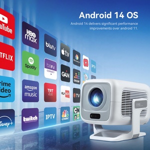 Hotack X3AR Xách Tay Mini Ngoài Trời Proyector <span class=keywords><strong>LCD</strong></span> Thông Minh Android TV Không Dây Projecteur HD 1080P Rạp Hát Tại Nhà Video Chiếu - Product Image 2