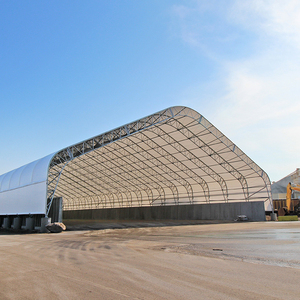 Grand cadre en tube d'acier galvanisé avec double treillis, tissu industriel, bâtiment de stockage, tente de <span class=keywords><strong>garage</strong></span>, auvent, abri en bois PVC - Product Image 5