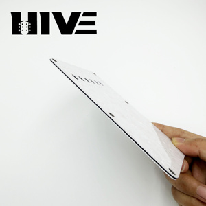 HIVE Delicacy Plaque de protection arrière pour pont de <span class=keywords><strong>piano</strong></span> vibrato ST SQ à 6 trous et trois couches en PVC pour guitare électrique avec ressort - Product Image 3