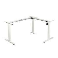 MUCHEN Bureau ergonomique de haute qualité, réglable en hauteur, électrique, assis sur pied, avec moteur unique, table de bureau pour patron