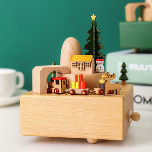 Caja <span class=keywords><strong>de</strong></span> música <span class=keywords><strong>de</strong></span> madera <span class=keywords><strong>para</strong></span> <span class=keywords><strong>Navidad</strong></span>, regalo <span class=keywords><strong>de</strong></span> <span class=keywords><strong>Navidad</strong></span> con tienda <span class=keywords><strong>de</strong></span> fuerza - Product Image 5