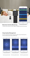 Monitor Tidur Pintar Sabuk Tidur Pedometer Detak Jantung Alas Pelacak Tidur Sensor PVDF Baterai Lithium 350mAh Dapat Diisi Ulang Via