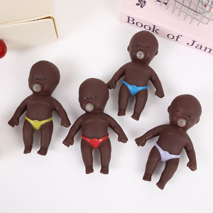 Grenzüberschreitender Bestseller <span class=keywords><strong>Heiwa</strong></span> Vinyl Blasenblasende Große Schwarze Puppe Quetschbares Stressabbauendes Neuheitsspielzeug Unisex Hergestellt in China 14 - Product Image 2