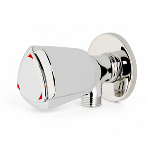 Robinet d'angle traditionnel US11 à double poignée, avec débit contrôlé, entre-axes 4 pouces, en laiton poli, pour montage sur plan de travail, pour salle de bain, garantie 2 ans - Product Image 2