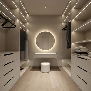 איכות גבוהה עמיד למים בסגנון מינימליסטי מודרני עץ משפחה רב-אחסון שטח ארון בגדים - Product Image 1