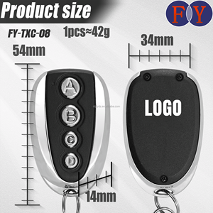 <span class=keywords><strong>Control</strong></span> remoto inalámbrico de precio al por mayor para motor de puerta corredera de marco de Metal con cara ABCD tecnología de radiofrecuencia de repuesto duplicada - Product Image 6