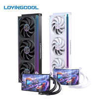 Refroidisseur liquide pour processeur PC LOVINGCOOL SC70 AIO 360, écran magnétique fin 6,67 pouces, pilote de fond d'écran DIY, nouveau stock, échantillon, expédition directe