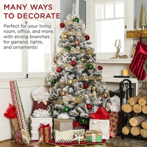 Arbre de noël <span class=keywords><strong>artificiel</strong></span> floqué, blanc neige, 150cm, 180cm, 210cm, 240cm - Product Image 4