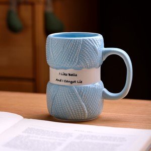 <span class=keywords><strong>Mug</strong></span> à café en céramique tricoté amusant et original pour femmes et hommes, idéal comme cadeau - Product Image 5