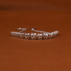 <b>Iced</b> <b>Out</b> VVS Moissanite Cuban <b>Chain</b> Bracelet in 925 Sterling Silver Luxury Jewelry for Men Women Daily Wear - Product Image 2