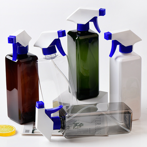 Bouteille pulvérisateur carrée en plastique de 500 ml, vide, rechargeable, en PET, avec pulvérisateur à gâchette, pour le nettoyage, le jardinage, l'emballage cosmétique - Product Image 2