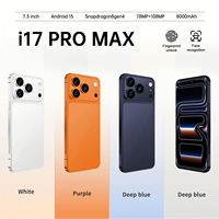 Smartphone 4G CDMA I17 Pro Max Original 2025 – Écran AMOLED 7,3 Pouces 90Hz, 16 Go RAM + 1 To Stockage, Octa Core MTK, Appareil Photo 108 MP – Nouveauté à Succès