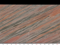 Dalles de marbre rose de luxe avec veines noires pour la décoration des murs et des sols des villas