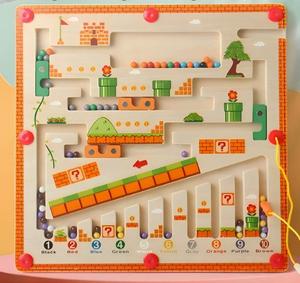 Scheda di conteggio dei colori della <span class=keywords><strong>casa</strong></span> dei funghi digitali per bambini giocattolo magnetico per la prima educazione - Product Image 2
