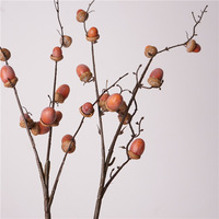 Tige de fruits de baies de gland artificielle faite à la main en couleurs d'automne en plastique mariage noël décor à la maison pour l'obtention du diplôme nouvel an chinois
