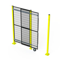 Panneaux et système de clôture modulaire pour la sécurité périmétrique flexible des machines