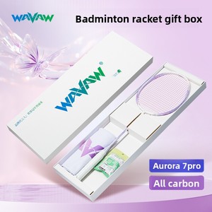 <span class=keywords><strong>Raquette</strong></span> de <span class=keywords><strong>badminton</strong></span> Aurora 7Pro, type offensif, durable, entièrement en fibre de carbone, petit canon, amateur, junior, coffret cadeau, haute qualité - Product Image 4