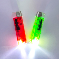HP-P5L vente en gros pas cher en plastique JET FLAME LED briquet à gaz rechargeable et jetable autres briquets