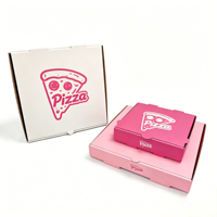Boîtes à pizza jetables recyclables en carton ondulé mat, personnalisées avec logo, de 8 à 20 pouces, pour l'emballage alimentaire des pizzerias - Vente en gros SP4585