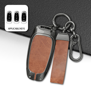 Funda de Aleación de Zinc para Llave de Coche Hyundai Santa Fe <span class=keywords><strong>Tucson</strong></span> <span class=keywords><strong>2022</strong></span> NEXO NX4 Atos Prime Solaris 2021, Accesorios para Llavero - Product Image 1