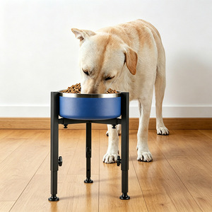Adjustable Metal <b>Dog</b> <b>Bowl</b> <b>Stand</b> With Telescopic Height For Pet Feeding - Product Image 1